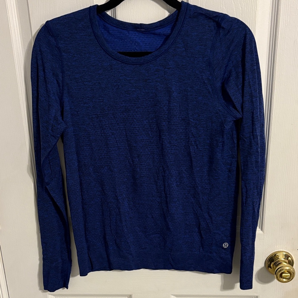 lululemon athletica Blue Long Sleeve Tee